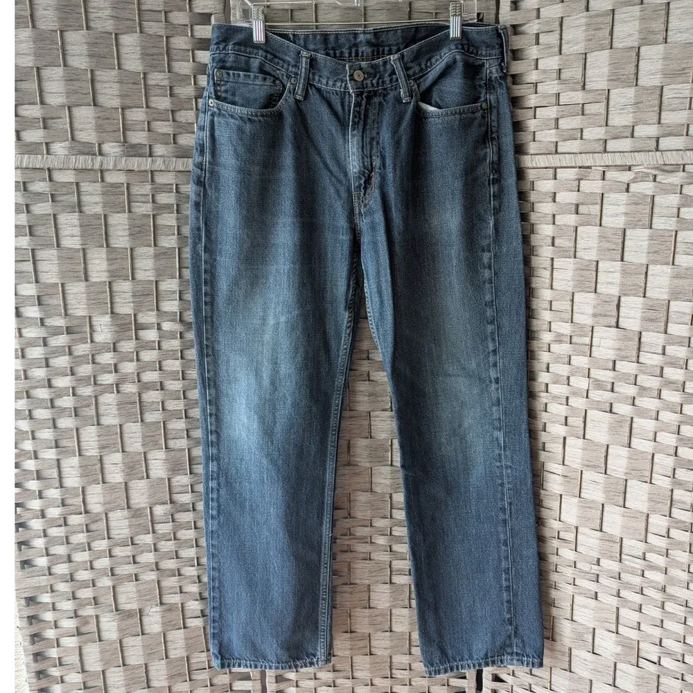 Levi's 514 Straight Fit Jeans Blue‎ Medium Wash Denim Sz W36 L32 Casual Classic